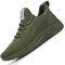 Feethit Turnschuhe Herren Laufschuhe Sportschuhe Sneaker rutschfeste Gummisohlen Leichte und Atmungsaktiv für Gehen Armeegrün 46