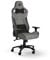 Corsair T3 RUSH Gaming-Stuhl aus Stoff (2023) — vom Rennsport inspiriertes Design — weiche Stoffaußenseite — gepolstertes Nackenkissen — Lendenwirbelstütze aus Memoryschaum — verstellbare Sitzhöhe — Anthrazit und Schwarz