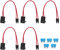 Okuyonic Robuste Kabelverlängerung, kompakt, professionell, dünn, 5 Stück, direkter Ersatz für Kfz-Sicherungshalter, Stecker für Kfz-Schaltungen(AKT M 19,1 mm)