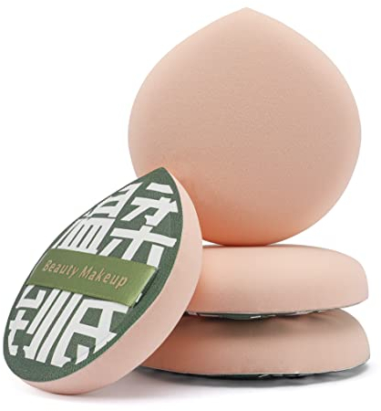 FERYES Grand pompon à poudre en forme de goutte pour fond de teint en poudre, correcteur, maquillage - 1 pièce
