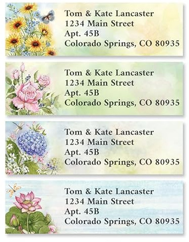 Colorful Images Return Address Labels