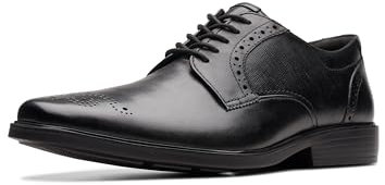 Clarks Herren Lite Tie Oxford, Schwarze Kombi, 44.5 EU