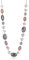 FULU AUTUMN Lange Perlenkette Damen Boho Lange Stein Kette Statement Schmuck Beste Freundin Geschenke(10-Grey)