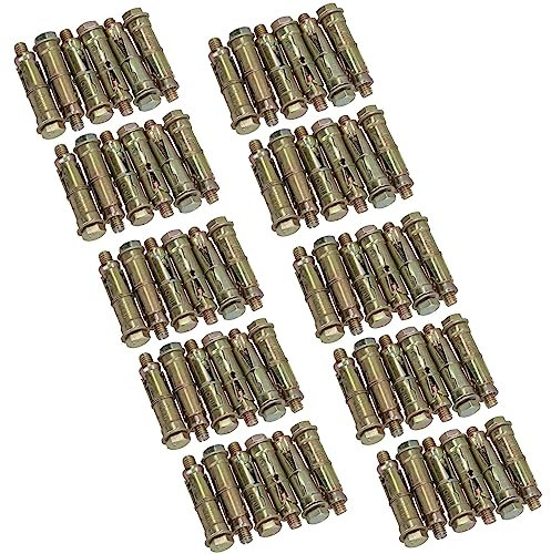 Bullone di espansione M8 da 8 mm x 60 mm per tasselli in muratura, 60 pezzi