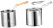 kowaku Olla freidora de Acero Inoxidable, sartén de Cocina, sartén Japonesa Tempura para Exteriores, con Cesta