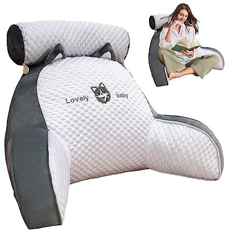 Eteslot rinfrescante Letto, Cuscino da Lettura per Letto, Cuscino Posteriore | Cuscino per Sedia | Cuscino da Seduta | Sedia a Cuscino | Cuscino Schienale con Braccioli Supporto Schiena