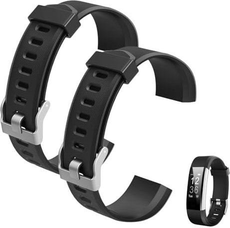 Junerain Watch Strap, Colorful Watchband Replacement Accessory for ID115Plus HR Smart Watch, Replacement Soft Silicone Sport Quick Release Wristband Band