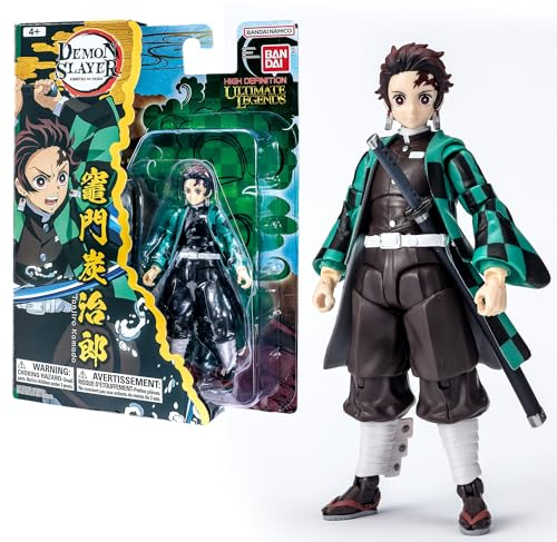 BANDAI - Ultimate Legends HD - Demon Slayer Actionfigur 12 cm - Tanjiro Kamado - Offizielle Demon Slayer Lizenz - Gelenkige Tanjiro Figur - Spielzeug für Kinder ab 4 Jahren - VE88961