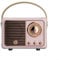Oniissy Mini Blue* tooth Speaker with FM Radio, Retro Radio Blue* tooth Speaker Rechargeable, Blue* tooth 5.0/Superior Good Sound, Supports USB/TF(pink)