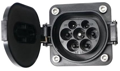 JATRHG Prise de Recharge Type 2, 32A, 3P, Femelle - Modèle T2 32 SK