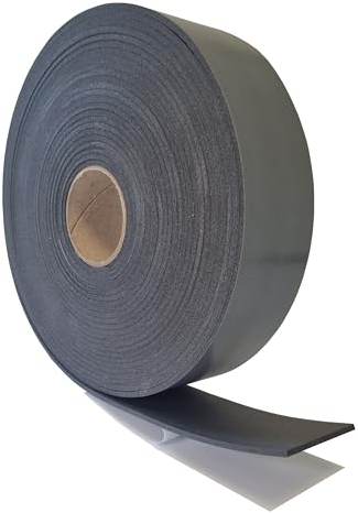diconfa DACHFENSTER Schaumstoff-dichtung GRAU für Lüftungsklappe kompatibel mit VELUX - WÄHLBAR Breite 44mm, 54mm - Länge 0,05m bis 10m - AUSWAHL 44mm x 7000mm - selbstklebend - Made in Germany
