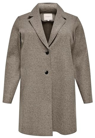 ONLY Carmakoma Damen Carnew Carrie Bonded Coat Otw Noos Mantel (1er Pack)