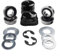 Hasaller Kit de conversion de bague de roue avant en roulement pour tracteur à gazon 532009040 pour tondeuse à gazon, tondeuse à gazon, bague de roue avant en roulement, pièces de rechange pour