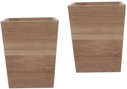 INOOMP 2stücke Holz Blumenkasten Für Sukkulenten Rustikaler Pflanzer Aus Echtem Holz Für Heimdekoration Tischen Bädern Und Fensterbänken