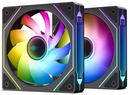DARKROCK R120-2-Pack 120mm Case Fan - Black