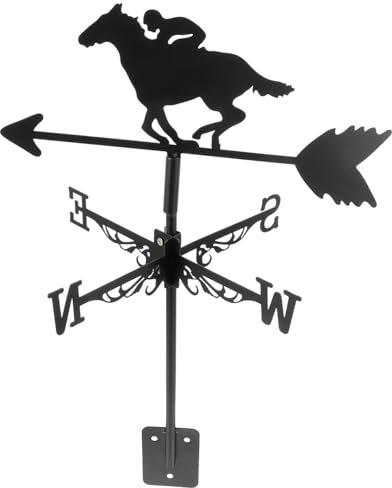 Milisten Girouette Métal Indicateur De Direction du Vent Décoration De Jardin pour Toiture Garage Et Patio Design Européen