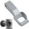 Gancio per l'interruttore della porta, Gancio Porta Oblò Lavatrice con Blocco con blocco compatibile con le lavatrici a carica frontale LG, Rif. MFG63099101, DFS03857 Colore metallizzato (1 Pezzi)