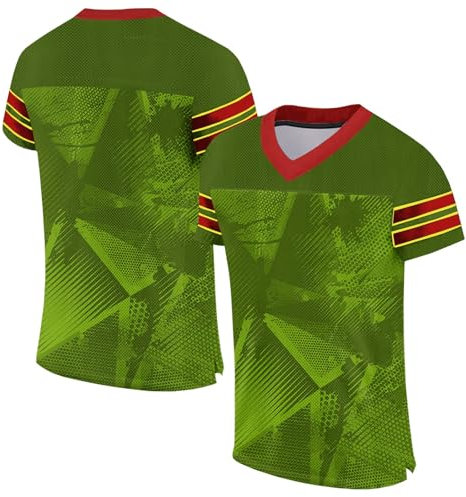 KONG JIMFAN Trikot Personalisiert Personalisiertes Baseball Trikot,Kinder/Erwachsene Unisex Sporttrikot Individuell Bedruckt Namen Nummer & Logo,Aktiv Kleidung Football Trikot(25)