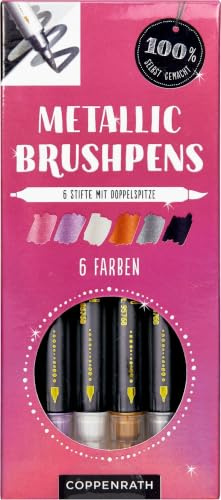 Metallic Brushpens (Beere): 6 Farben (100% selbst gemacht)