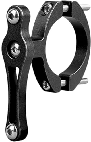 Ciieeo Bike Bottle Cage Adapter with Double Screws, Black Handlebar and Seatpost Mount, Compatible with Electric Motorcycles and Mountain Bikes, Sturdy Bottle Holder Rack for Cycling and