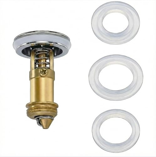 Foverin 3-Pack Universal Leak-Proof Pop Up Sink Plug Replacement O-Rings | Durable Watertight Easy-Install Silicone And Rubber Bath Plug Seal Washers Assortment, For Bathroom Basin And Bathtub