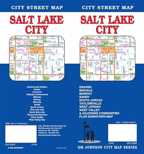 Salt Lake City, Utah Street Map