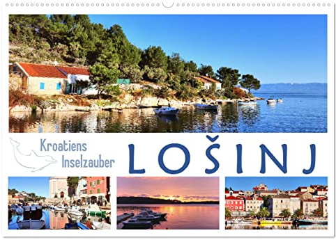 Kroatiens Inselzauber, Losinj (Wandkalender 2026 DIN A2 quer), CALVENDO Monatskalender: Eine grüne Insel in der azurblauen Adria (CALVENDO Orte)