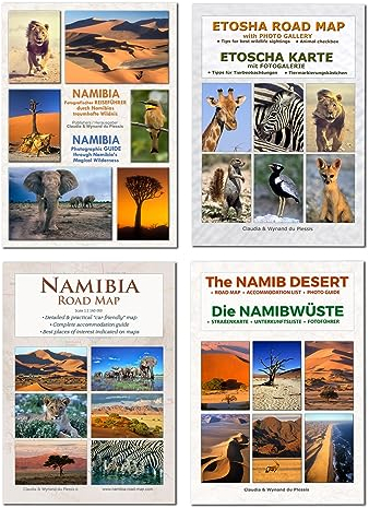 Das komplette Kartenset NAMIBIA Plus (4-teilig): NAMIBIA Straßenkarte + ETOSCHA Karte + NAMIB Karte + Foto Reiseführer NAMIBIA: Detaillierte NAMIBIA ... zuverlässig & ideal für Planung und Reise