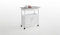Kit Closet 7040028013 - carro de cocina con 2 puertas y un cajón, inox/blanco, 76 x 37 x 67