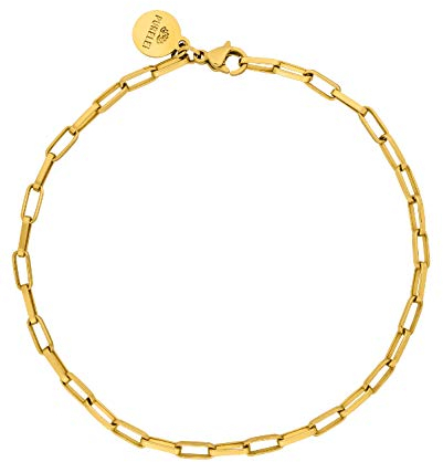 Purelei® Waina Armband (Gold) – Elegantes, verspieltes Damen Armband – Edelstahl 18K vergoldet – Verstellbare Länge 16-19 cm – Hawaiianisch inspiriert