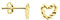 SOFIA MILANI - Damen Ohrringe 925 Silber - vergoldet/golden - Herz Ohrstecker - 21028