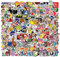FOCRI Street Fashion Packs | 300PCS Trendy Cool Stickers for Adults & Teens - Vinyl Waterproof Graffiti Stickers for Skateboard, Guitar, Laptop, Snowboard
