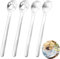 AMJKEJI 4 Piezas Cuchara de Café, Cuchara de Cata de Café de Acero Inoxidable, Creativa Forma de Pata de Gato Cuchara de Postre para Café Té Leche Postre Batido