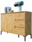 Newroom Kommode Wildeiche Artisan Eiche Sideboard Modern Vintage - 120x87x40 cm (BxHxT) - Highboard Anrichte - [Savage.Two] Wohnzimmer Schlafzimmer Flur Esszimmer