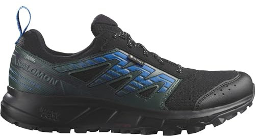 Salomon Wander Gore-Tex Wasserdichte Herren Trailrunning- und Wanderschuhe, Outdoor-bereit, Komfort durch Dämpfung, Sicherer Fußhalt, Black, 46