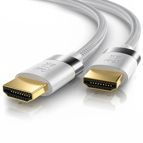 CSL - 16k HDMI Kabel 2.1-0,25m - 16k@30Hz 8k@60Hz 4k@120Hz - UHD II - Ultra High Speed Ethernet 48Gbps - HDMI 2.1 8k 16k / 2.0 4k - HDR 10+ eARC 3D VRR - Gaming TV PS5 Xbox