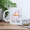 eBuyGB Printed White Colour Coffee Mug -FIF-Tea Design - 310ml Tea Cup, 50th Milestone Birthday Gifts for Women, Her - Fiftieth Gift for Mum, Friend, Sister, Auntie
