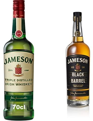 Jameson Original Whiskey Irlandés, 700 ml + Black Barrel Whiskey Irlandés - 700 ml