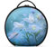Trousse de maquillage ronde de voyage pour maquillage - Trousse de rangement portable - Pinceaux de maquillage - Accessoires de bijoux - Lys, Lily, Taille unique, Trousse de beauté