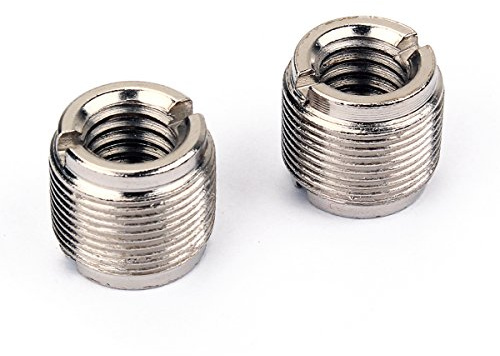 rosenice Schraubenadapter 3/8 Zoll Auf 5/8 Zoll Für Mikrofonständer 1 Paar Metalladapter Für Musikinstrumente Dj-Equipment Stativ Zubehör
