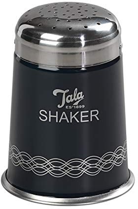 Tala Originals Der Zuckerstreuer in indigoblauem und elfenbeinweißem Design, ist ideal für Puderzucker oder Kakaopulver geeignet