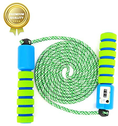 Sunshine smile Springseil für Kinder, Crossfit, Fitness, Boxen, MMA, Erwachsene, Herren, Damen, Fitnessstudio, Kalorienverbrennung, Springseil, Speed Rope, Springseil (grün)