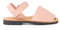 Pisamonas Sandales Avarcas Cuir Nappa Et À Scratch pour Enfant Taille 24 Couleur Couleur Chair