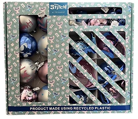 Primark Stitch aus dem Film Lilo und Stitch 25 Stück Weihnachtsschmuck Kugeln Hängend Christbaumschmuck
