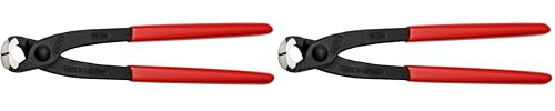 KNIPEX - 99 01 200 Tools - Concreters' Nippers, Plastic Coated (9901200) (Pack of 2)