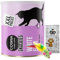 AETN Creations Cat Treat Bundle with Cosma Freeze Dried Snacks White Fish Flavour 110g with AETN Chicken Treat and Toy Mouse, Grain-Free, for Adult Cats