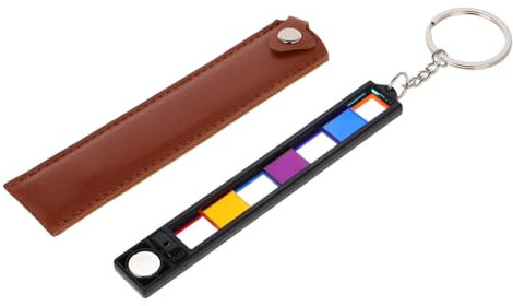 OFFSCH Cheating Glasses Lens Keychain Marked Mahjong Game Cards Cheating Tool White Blue Green Purple Light Detection Compact Accurate