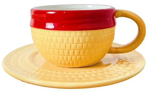 One Piece Mug, Luffy Straw Hat Mugs Anime One Ceramic Cup Office Coffee Milk Cup Gifts or Souvenir for Birthday Anniversary (Luffy)
