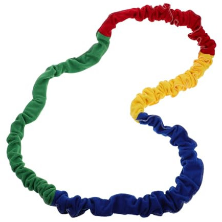 HANABASS Sportlicher Regenbogen-rallyereifen Outdoor-ausrüstung Mit Dehnbarem Band Dehnbares Band Zur Teambildung Outdoor-Spiel Für Den Spielplatz Elastizitätsstützen Elastisches Kordelrohr