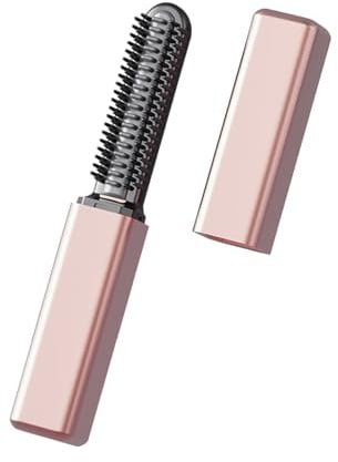 Haarglätter – wiederaufladbarer, kabelloser Kamm für Damen, beheizte Frisierbürsten, wiederaufladbar, aus Keramik, Kamm zum Glätten | für Ausbrüche, Fellpflege, Reisen, Urlaub, Festival